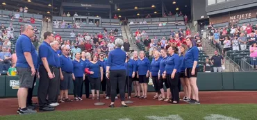 image of Baseball Star Spangled Banner Performance
